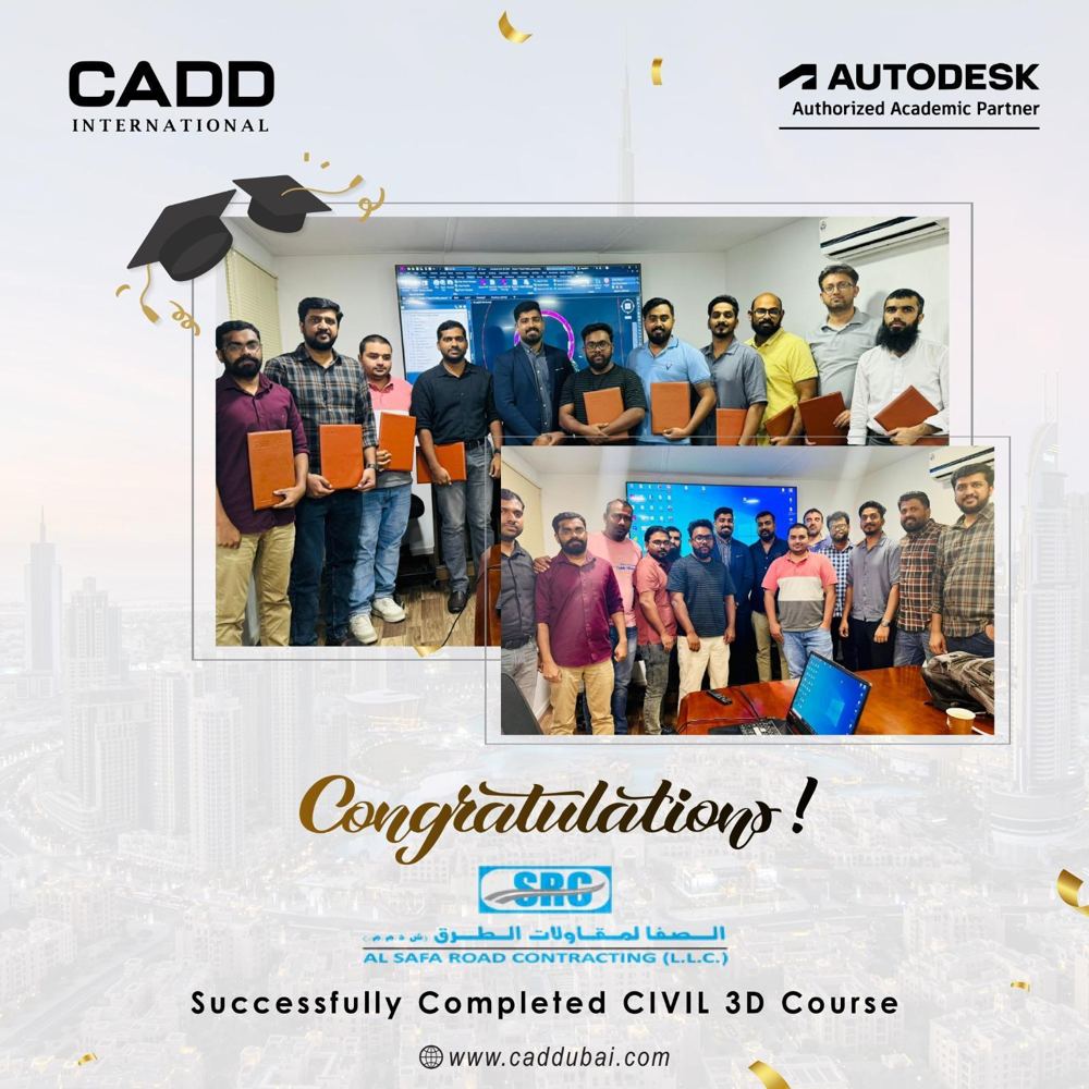 Al Safa Road Contracting — AutoCAD Civil 3D training